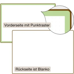 Set Prima-Colori Whiteboard mit Punktraster und Blanko A4, 6 Stück