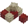 Set Rechen-Steckwürfel aus RE-Wood, 100-tlg., 2x2 cm, rot/naturfarben II./SO