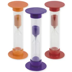 Set Sanduhren "L" 3-tlg., 14,5 cm hoch, 5 cm ø (10/15/20 Minuten)