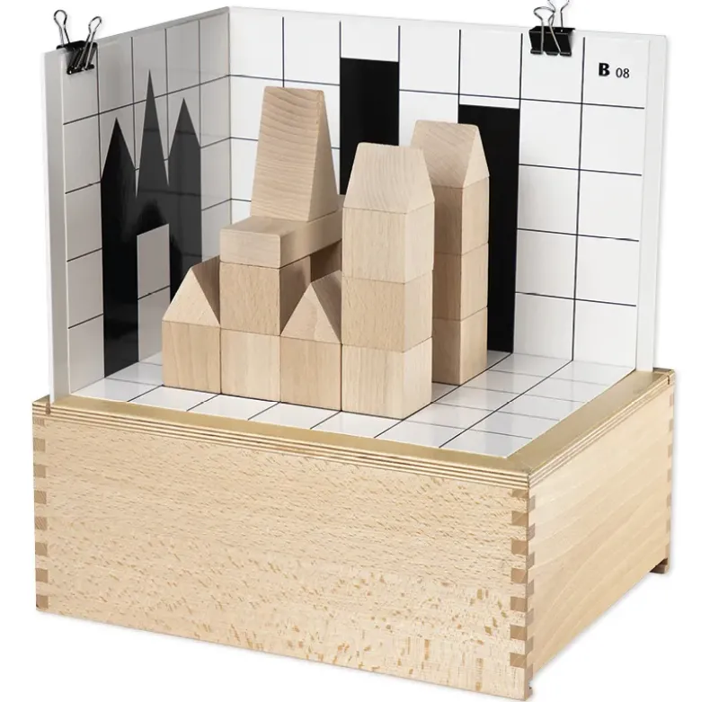 Set Schatten-Vorlagen für Schattenbauspiel, 20 Stück