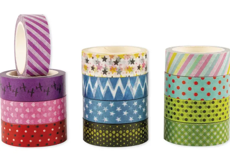 Set WASHI Tape, 12 Rollen