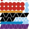 Set Wortarten-Symbole, aus Pappe, zum Legen, 1.200-tlg. "Montessori Premium"