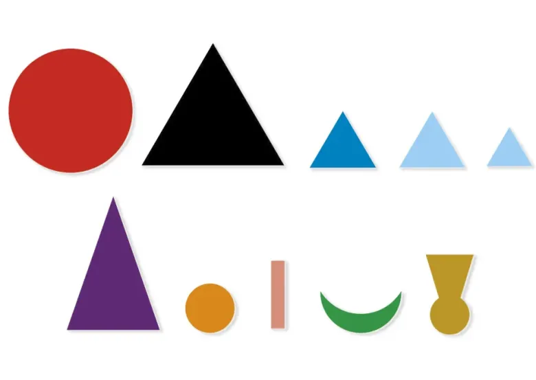 Set Wortarten-Symbole, aus Pappe, zum Legen, 1.200-tlg. "Montessori Premium"