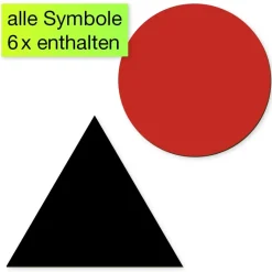 Set Wortarten-Symbole, magnetisch, 60-tlg., in Box "Montessori Premium"