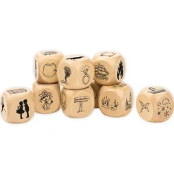 Set Würfel "Geschichten - Märchen", 9-tlg., 25 mm