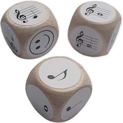 Set Würfel "Noten und Notenwerte", 3-tlg.