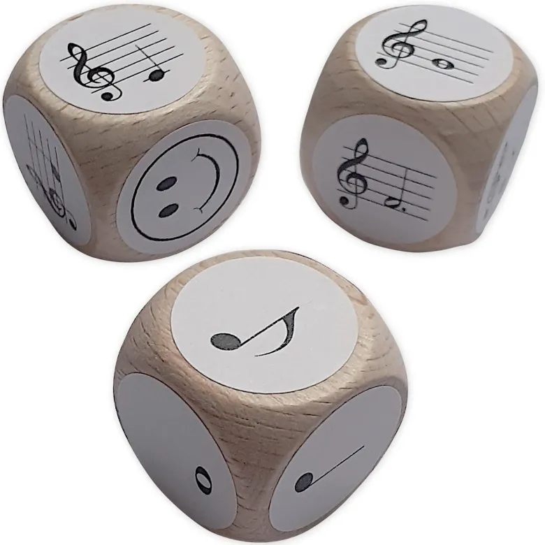 Set Würfel "Noten und Notenwerte", 3-tlg.