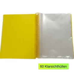 Sichthüllen-Mappe A4 mit 60 Klarsichttaschen