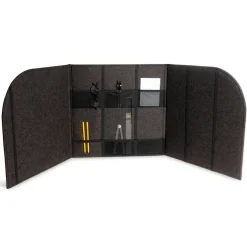 Sichtschutz-Kabine "Deluxe", zusammenklappbar, schalldämpfend
