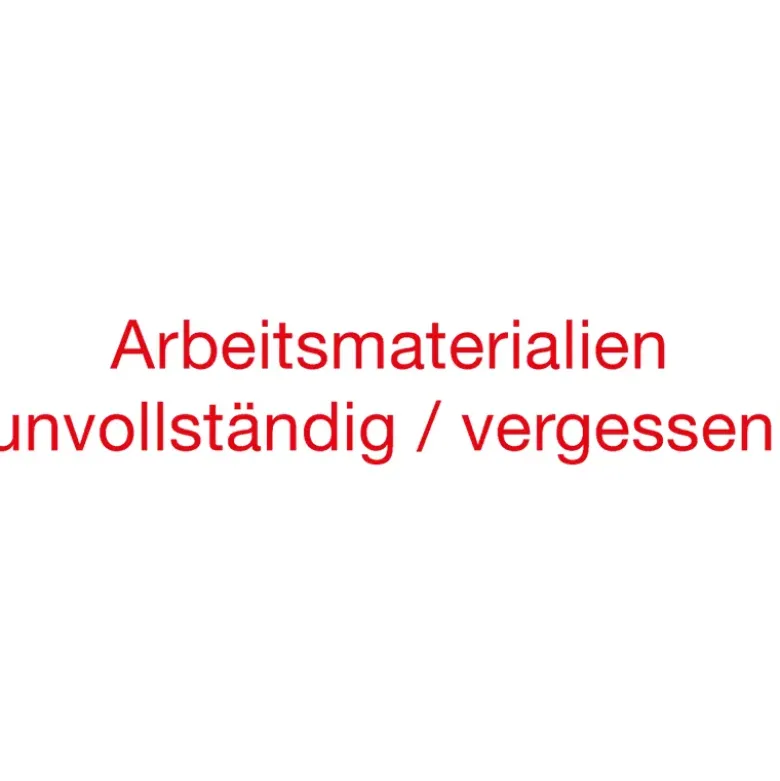 Siebdruck-Stempel "Perpetuum", "Arbeitsmaterialien"