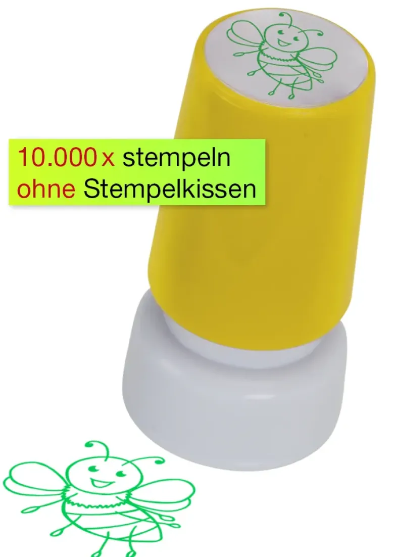 Siebdruck-Stempel "Perpetuum", "Biene"