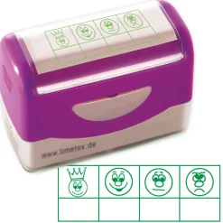 Siebdruck-Stempel "Perpetuum", "4 Gesichter"