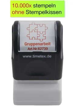 Siebdruck-Stempel "Perpetuum", "Gruppenarbeit"