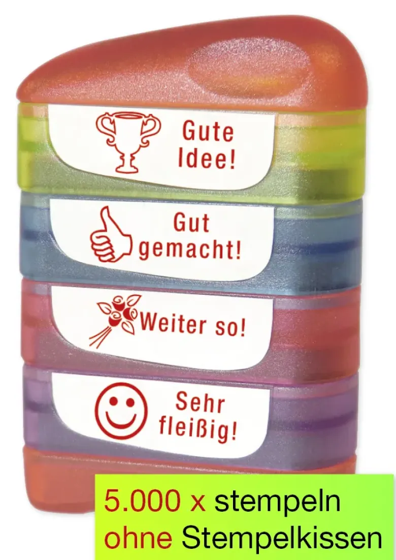 Siebdruck-Stempel "Perpetuum", 4 in 1, "Gute Idee"