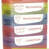 Siebdruck-Stempel "Perpetuum", 4 in 1, "Rechen-/Lese-König/in"