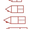 Siebdruck-Stempel "Perpetuum", 4 in 1, "Schreiblern-Haus"
