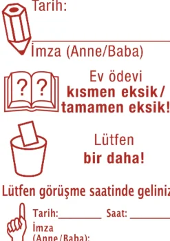 Siebdruck-Stempel "Perpetuum", 4 in 1, "Türkisch"