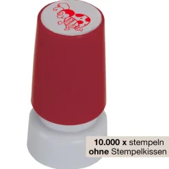 Siebdruck-Stempel "Perpetuum", "Marienkäfer"