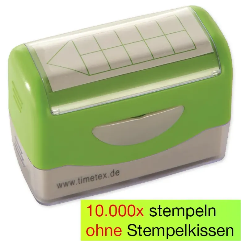Siebdruck-Stempel "Perpetuum", "Rechen-Haus"