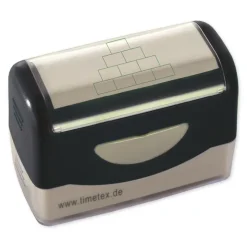 Siebdruck-Stempel "Perpetuum", "Rechen-Pyramide"