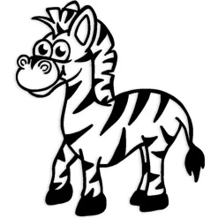 Siebdruck-Stempel "Perpetuum" rund "Zebra"