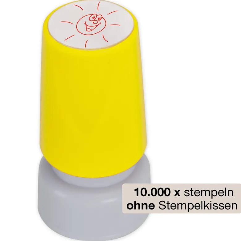 Siebdruck-Stempel "Perpetuum", "Sonne"