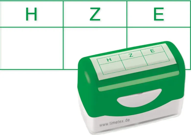Siebdruck-Stempel "Perpetuum", "Stellenwert bis 100"
