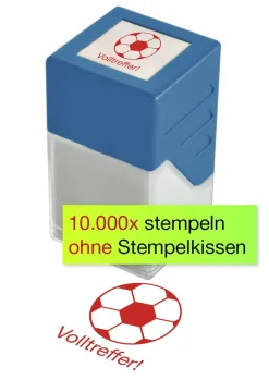Siebdruck-Stempel "Perpetuum", "Volltreffer"
