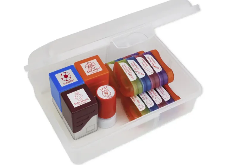 Siebdruck-Stempel-Set "Loben wirkt Wunder" 16-tlg., in Box