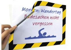 Signal-Rahmen-Einstecktaschen A4, magnetisch, 3-tlg.
