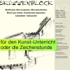 Skizzenblock DIN A4, 50 Blatt