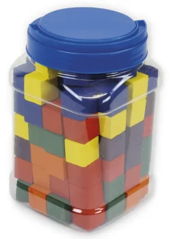 Soma-Holz-Würfel L, farbig, 102-tlg. in Dose