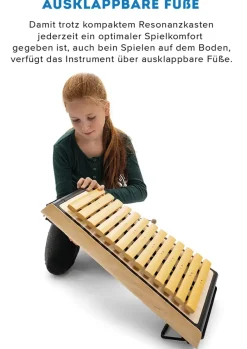 SONOR SMART Metallophon, Alt c1-a2 + fis1, b1, fis2, mit Schlägel, zum Stapeln, ASM 10 DE