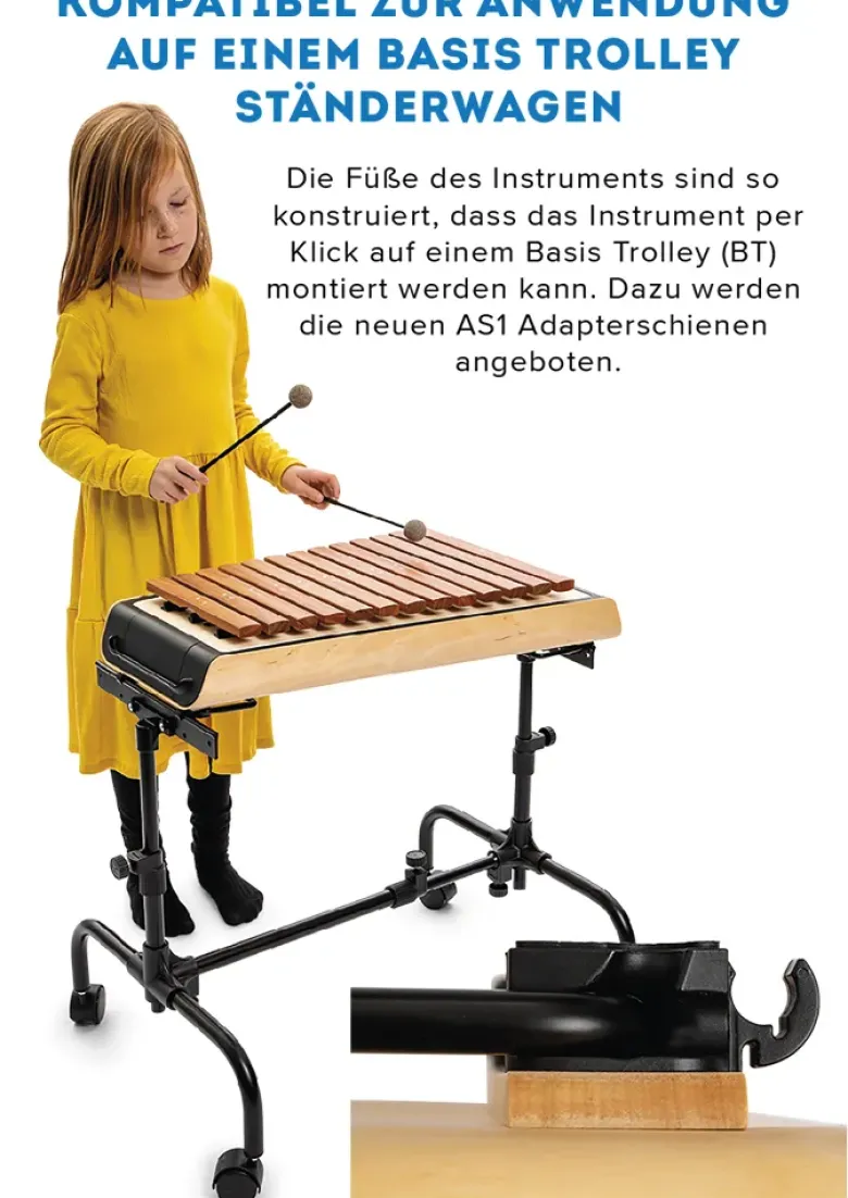SONOR SMART Xylophon, Alt c1-a2 + fis1, b1, fis2, mit Schlägel, zum Stapeln, ASX 100 DE