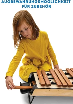 SONOR SMART Xylophon, Alt c1-a2 + fis1, b1, fis2, mit Schlägel, zum Stapeln, ASX 100 DE