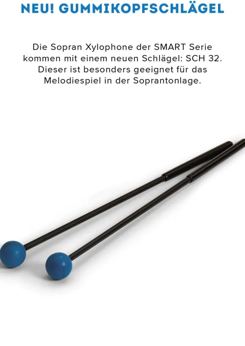 SONOR SMART Xylophon, Alt c1-a2 + fis1, b1, fis2, mit Schlägel, zum Stapeln, ASX 100 DE