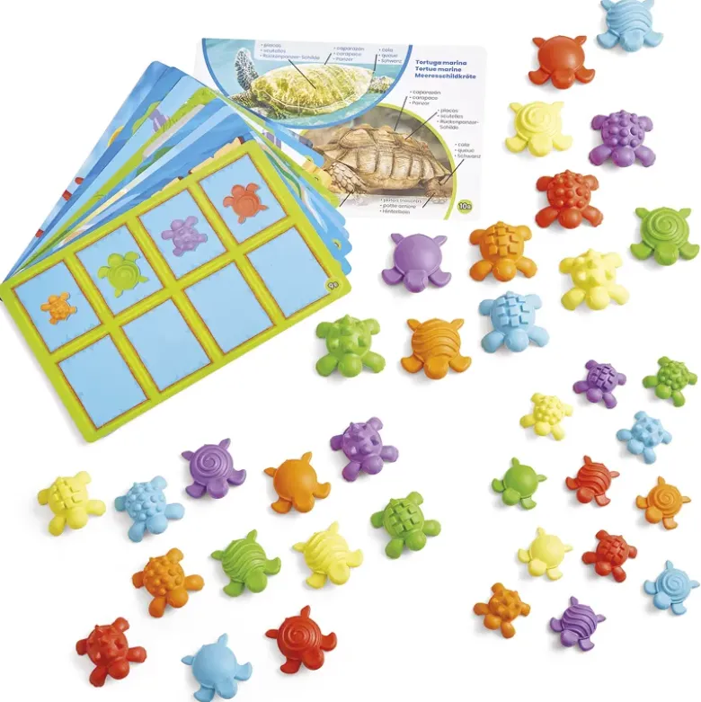 Sortier-Spiel "Sensorische Schildkröten", 46-tlg.