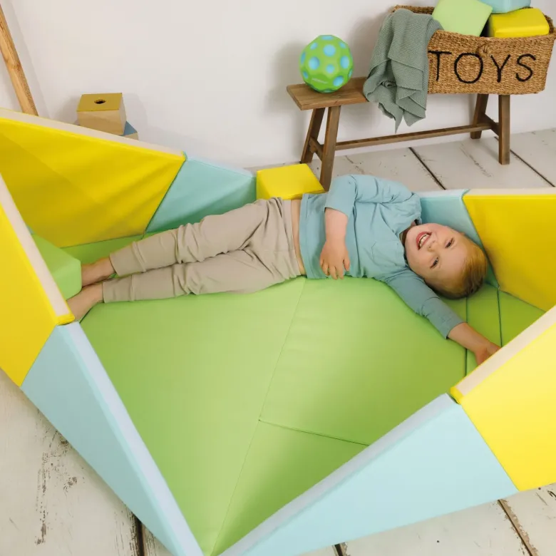 Spielmatte 3in1, faltbar zu Spielzelt und Boot