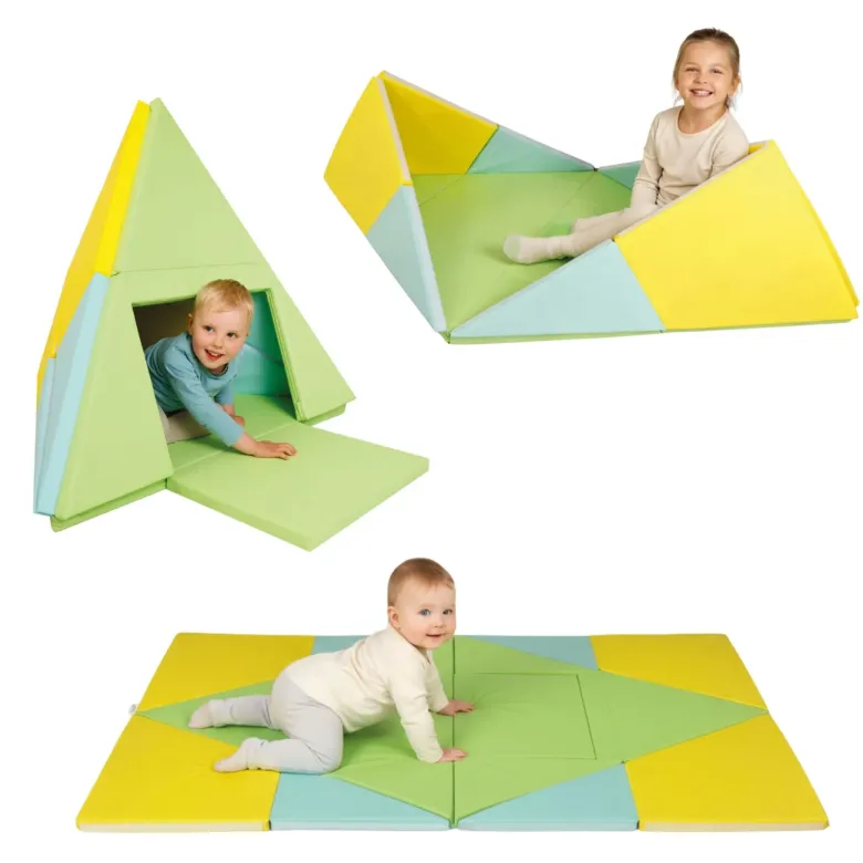 Spielmatte 3in1, faltbar zu Spielzelt und Boot
