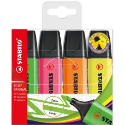 Stabilo Boss Original Textmarker, 4-tlg.