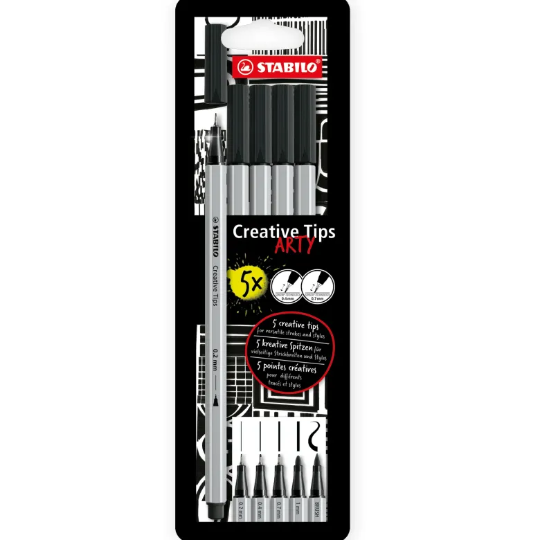 Stabilo Creative Tips Arty Multi-Liner, 5-tlg.