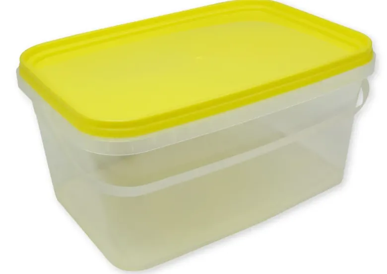 Stapel-Box aus Kunststoff mit Henkel XS, rechteckig