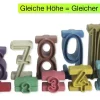 Stapel-Zahlen "Zahl-auf-Zahl", 34-tlg., "Montessori-Farben" "Montessori Premium"