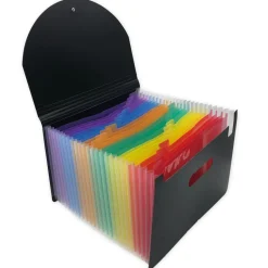 Steh-Fächermappe A4-Plus XXL mit Verschluss-Gummi, 25 Fächer