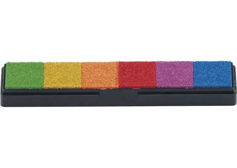 Stempelkissen im Etui, 6 Farben