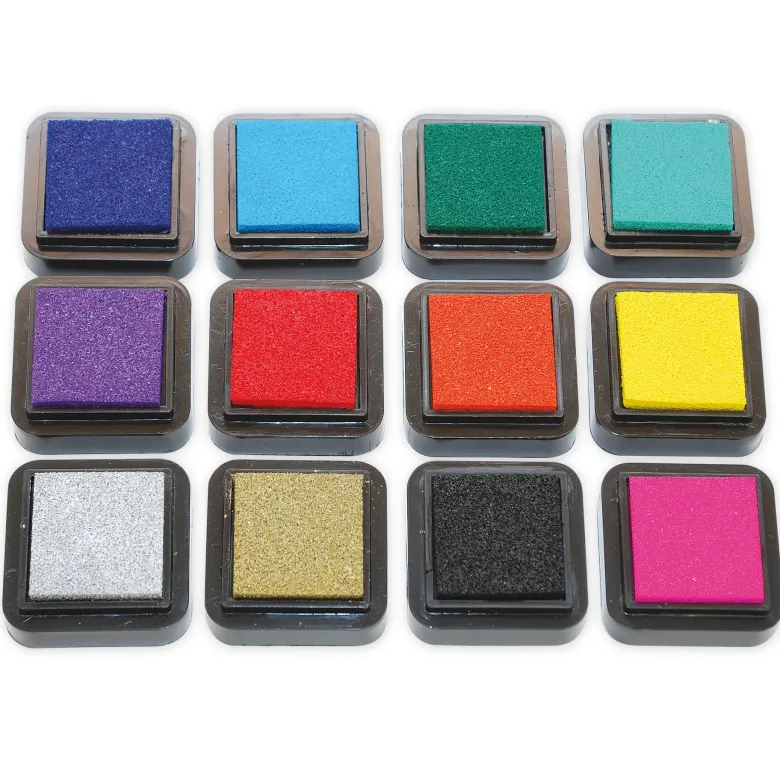 Stempelkissen-Set, 12 Farben