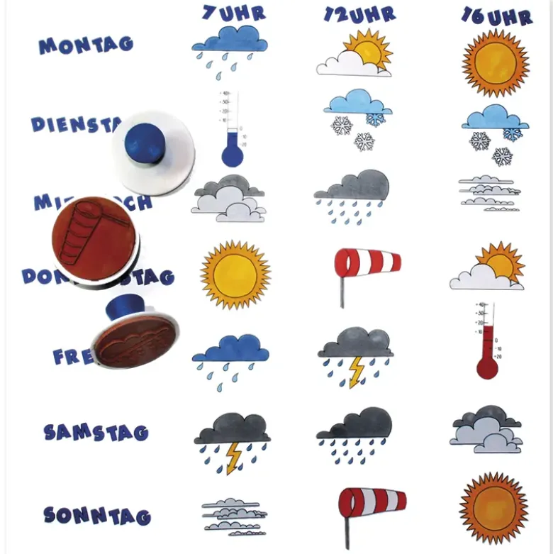 Stempel "Wetter", 10-tlg.
