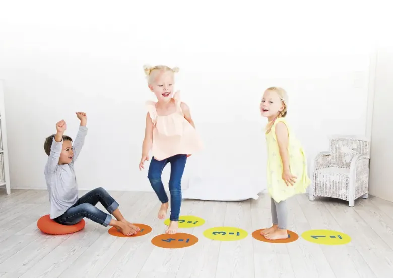 Stepping Stones mit Zahlen 1 bis 6, 12-tlg.