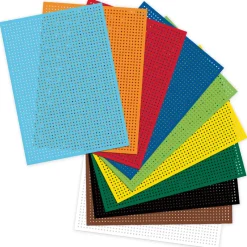 Stickkarton farbig, 17,5x24,5 cm, 40 Blatt