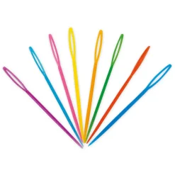Sticknadeln aus Kunststoff, farbig, 32 Stück